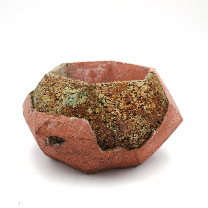 Planter Pot London Islington, terracotta, rust color, oxydation effect, handmade in Berlin.