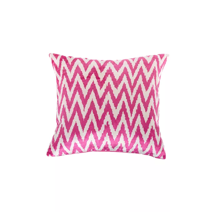 Handcrafted colorful velvet silk cushion - add luxury and color to your decor. Order now!