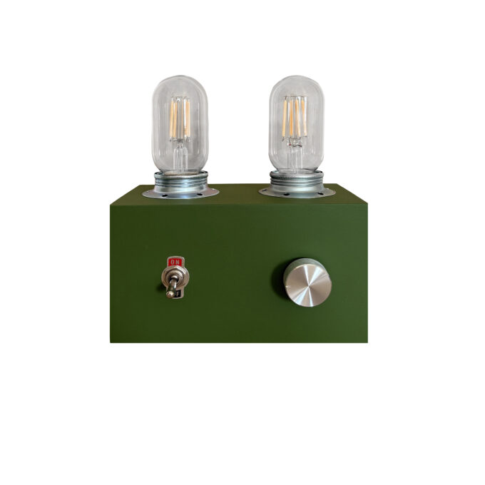 Vintage Radio Table Lamp "Foresta" – Dimmable | Retro Night Light